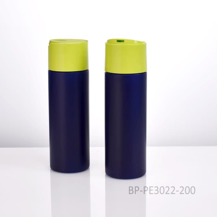 Plastic Squeeze Bottle With Wide Disc Cap 200ml